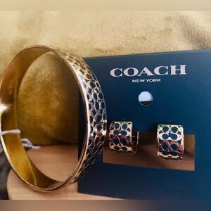 Signature Enamel Bangle & Earrings Set